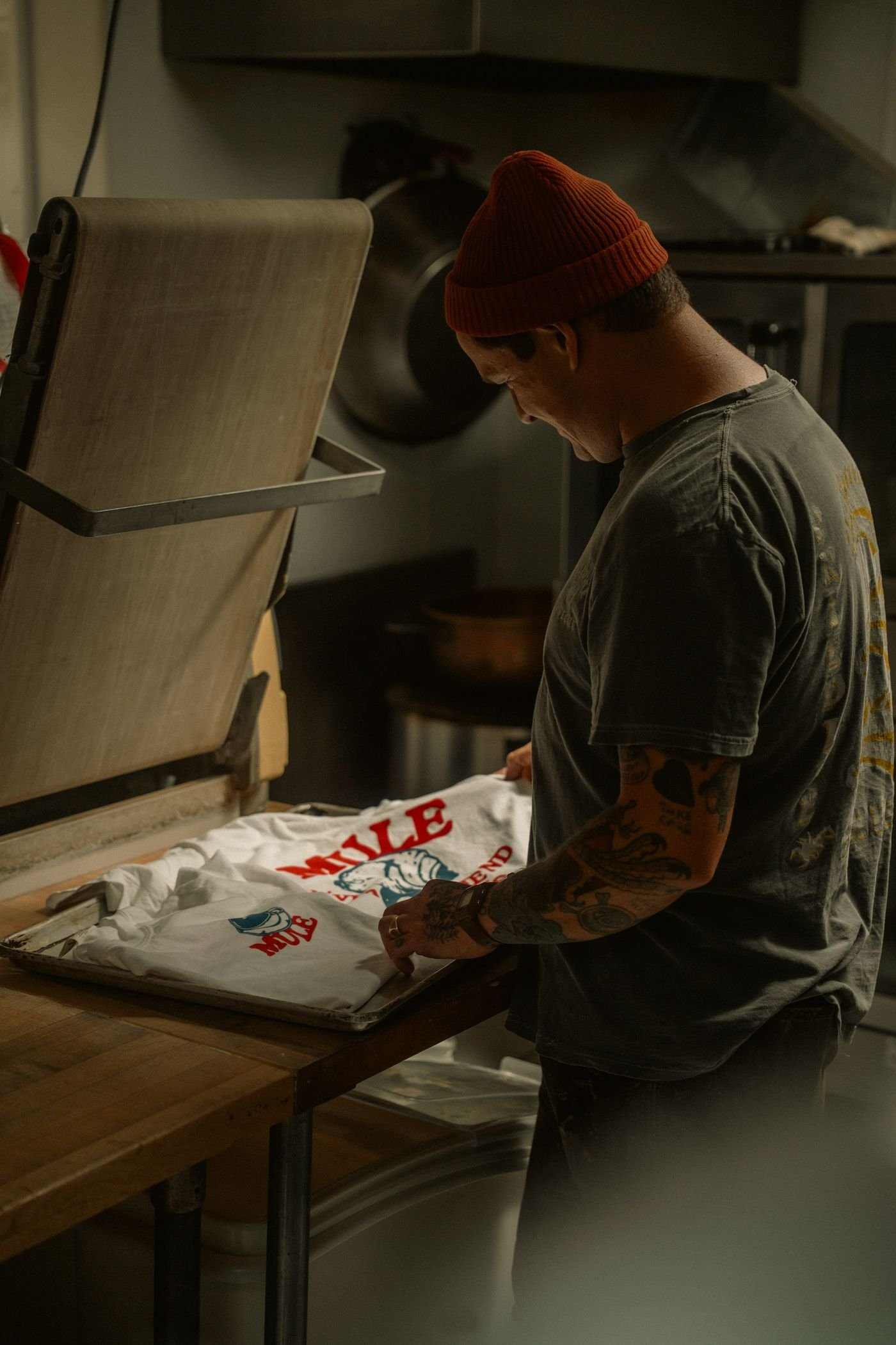 Custom garment printing process